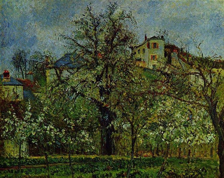 Camille Pissarro Obstgarten mit bluhenden Baumen china oil painting image